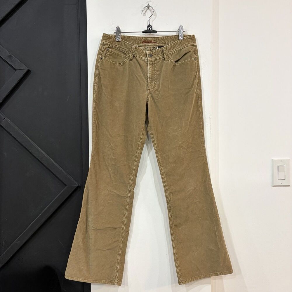 Eddie Bauer Women’s Brown Bootcut Corduroy Pants Size 8